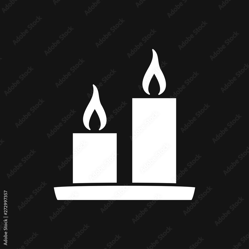Candle vector icon. Light concept. Can be used for topics like celebration, holiday, decoration. Candles icons Candle vector icon. Light concept. Can be used for topics like celebration, holiday, decoration. Candles icons