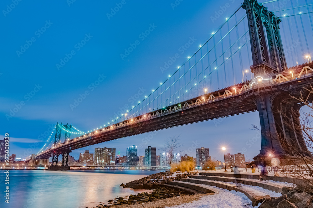 Obraz premium Manhattan Bridge in New York, United States.