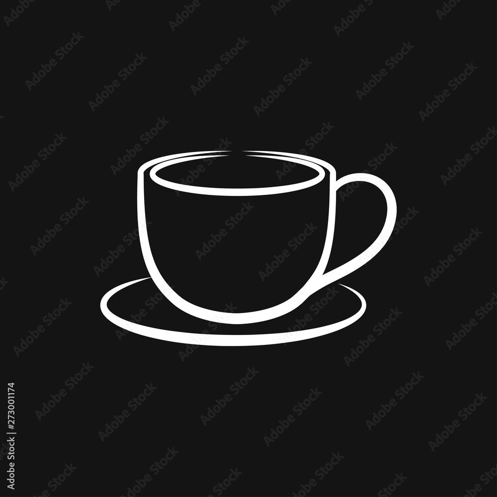Coffee cup icon. Coffee drink vector symbol stock web illustration. Coffee cup icon. Coffee drink vector symbol stock web illustration.