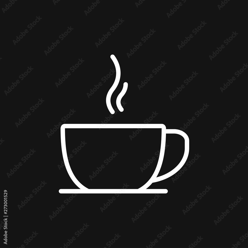 Coffee cup icon. Coffee drink vector symbol stock web illustration. Coffee cup icon. Coffee drink vector symbol stock web illustration.