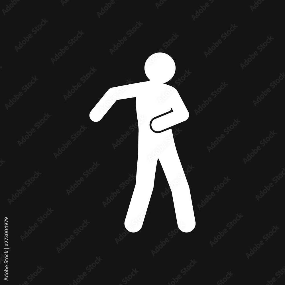 Dancing vector icon. Illustration on background, people dance Dancing vector icon. Illustration on background, people dance