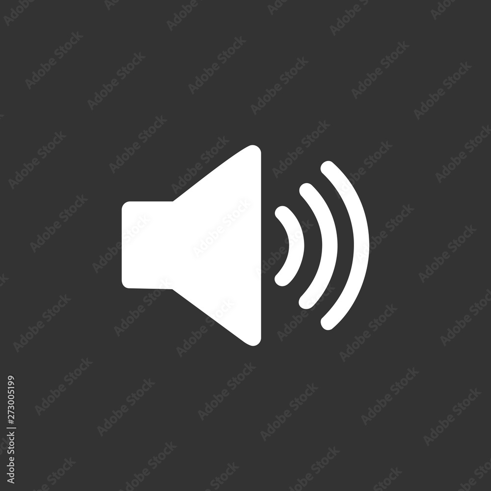 Speaker vector icon isolated on white background Speaker vector icon isolated on white background