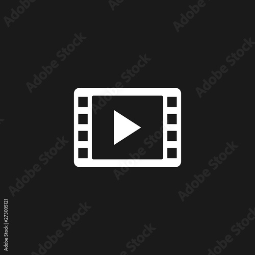 Movie icon vector. Video Play sign vector. symbol for web site Computer and mobile vector.