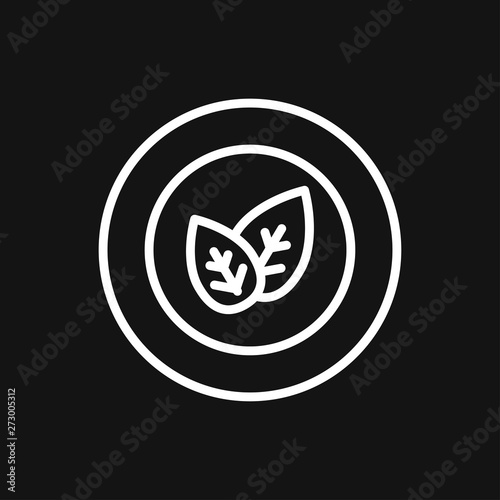 Dietary vector icon, food dietary labels isolated on background