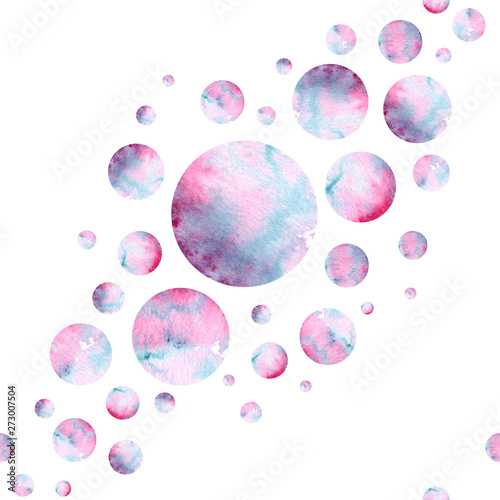 pattern of pink abstract bubbles