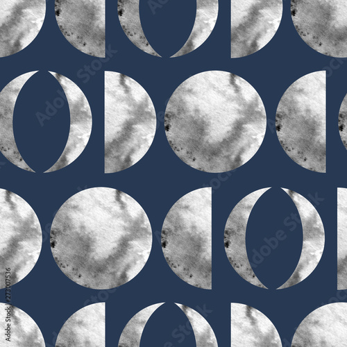 moon pattern in the sky, textile pattern