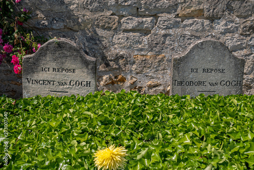 Konstfotografi The tomb of Vincent Van Gogh at Auvers-sur-Oise, France