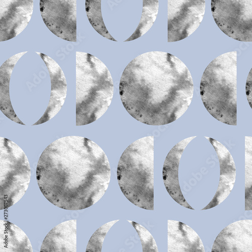 moon pattern in the sky, textile pattern