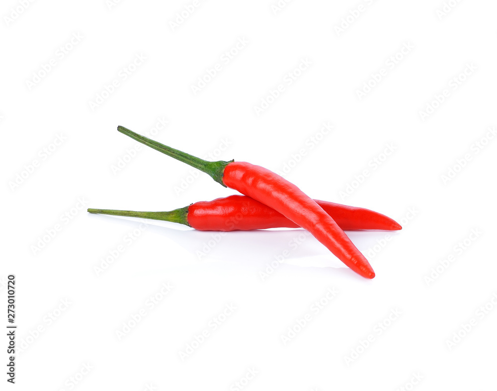 red hot chili pepper isolated on a white background