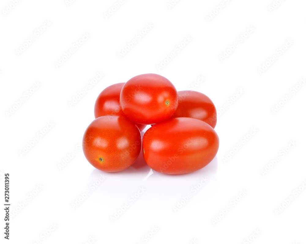 cherry tomatoes isolated on white background cherry tomatoes isolated on white background