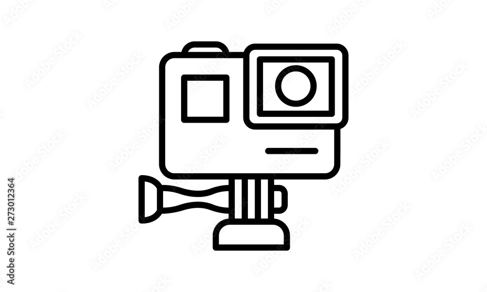 action camera icon vector illustration. action camera icon vector illustration.