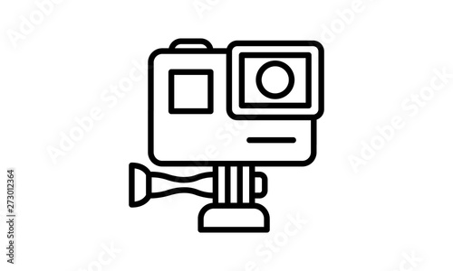 action camera icon vector illustration.