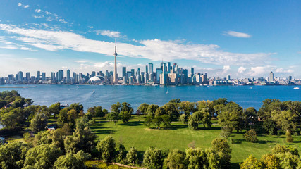 Crédence de cuisine Toronto Toronto vue aérienne sur le lac Ontario  © R.M. Nunes