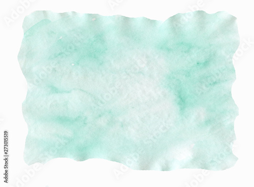 abstract turquoise watercolour background with space for your text or image