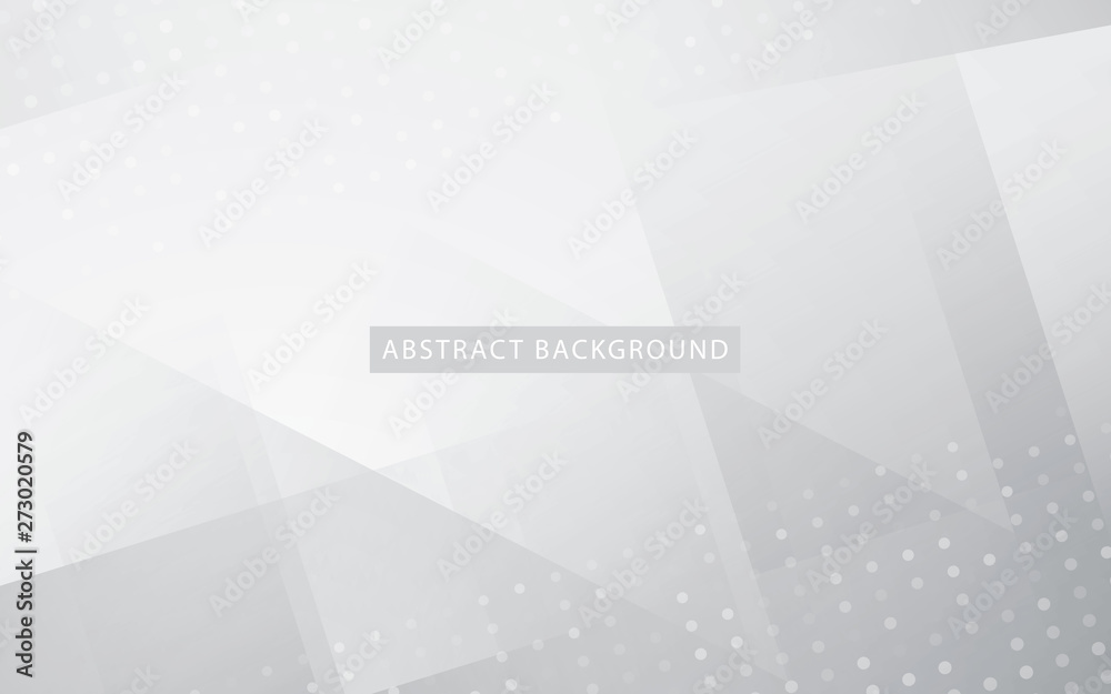 Abstract light silver background vector. Modern white background with dots decoration.