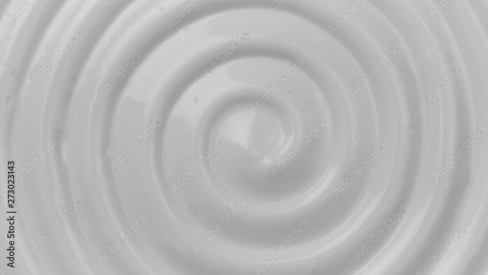Closeup shot of cosmetics cream with rotate, Top view Closeup shot of cosmetics cream with rotate, Top view