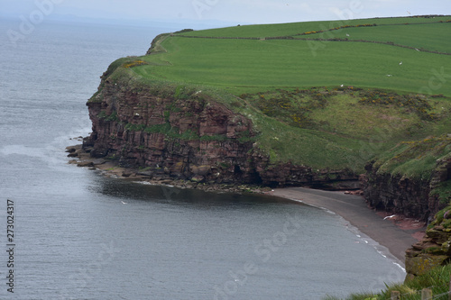 Gorgeous Scenic View of Fleswick Bay in West Cumbria photo