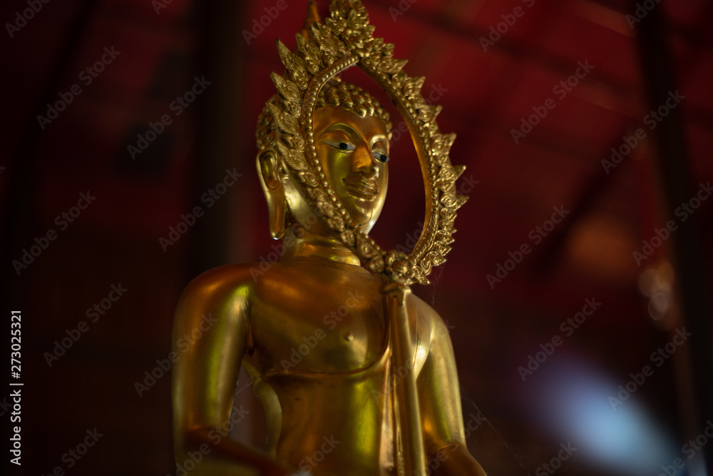 Fototapeta premium Golden of buddish state in the art style