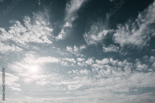 landscape beautiful blue sky with clouds outdoor