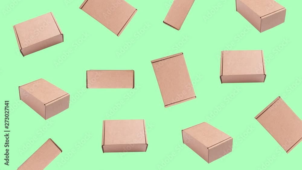 Cardboard boxes pattern animated motion graphic Cardboard boxes pattern animated motion graphic