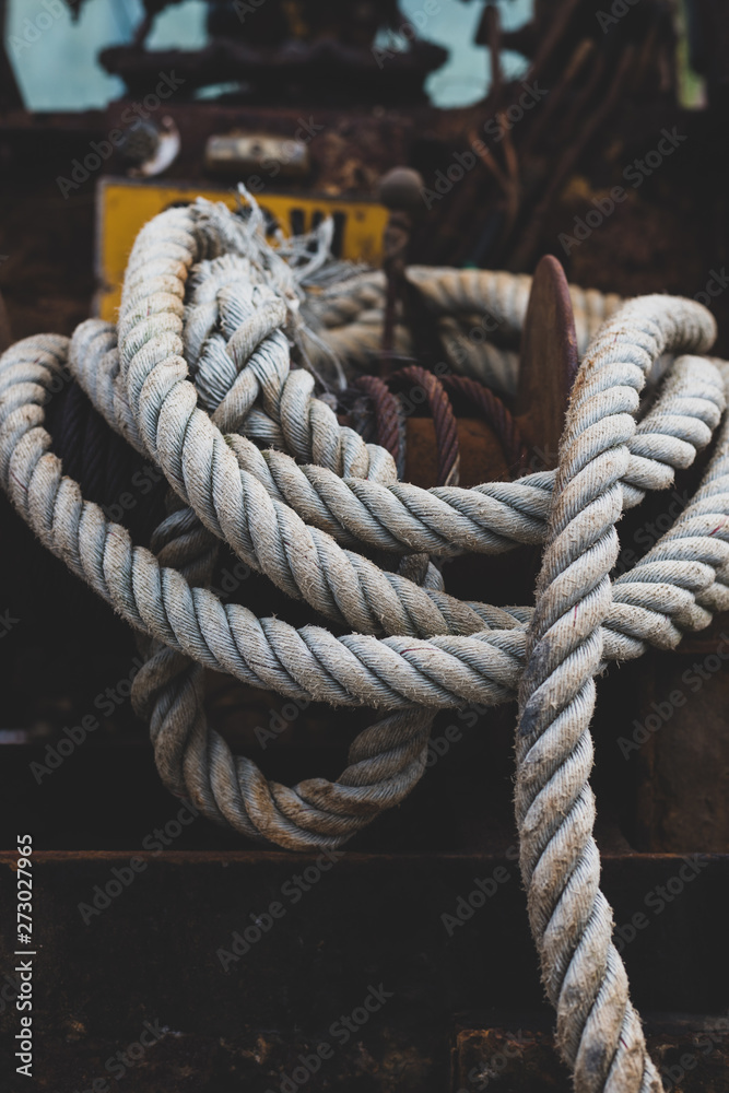 Old tow rope