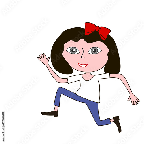 Funny and funny girl.