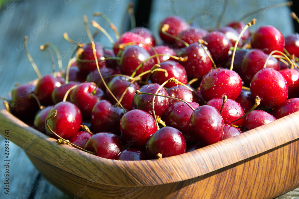 Cherries in a bowl