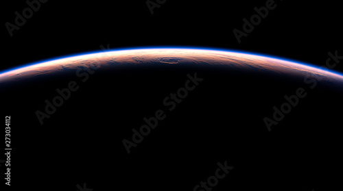 Fototapeta Naklejka Na Ścianę i Meble -  View From Space On The Beautiful Planet Earth. NASA Images Not Used.