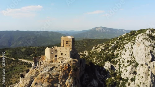 Queribus is a ruined castle in the commune of Cucugnan. It is regarded as the last Cathar stronghold. at an altitude of more thatn 700 meter it has incredible views of all the surroundings. It is photo