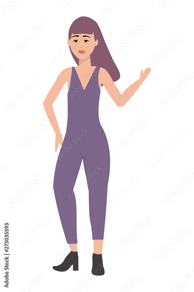 Fototapeta premium Isolated woman design vector illustrator