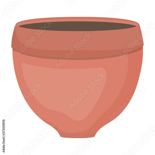 ceramic garden pot decorative icon