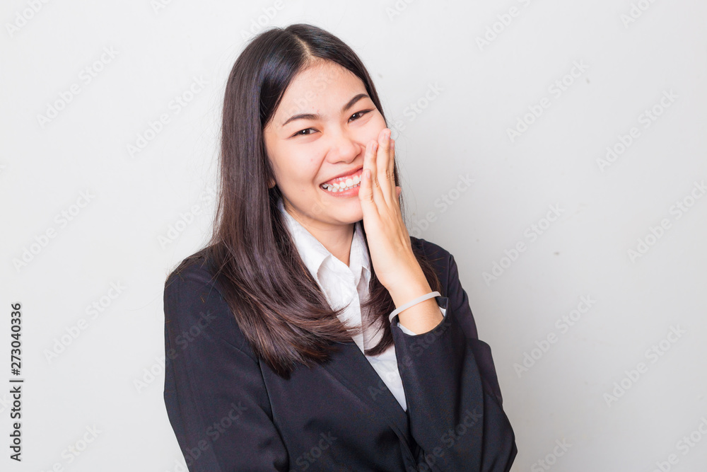 Business asian smart women in black suit Business asian smart women in black suit