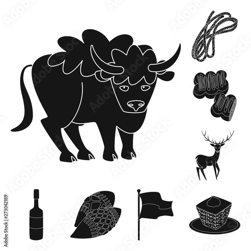 Vector illustration of heritage and landmarks logo. Set of heritage and travel stock vector illustration.