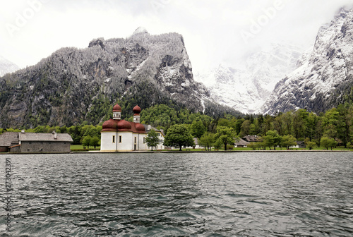 Saint Bartholomew monastery by the Koenigssee lake