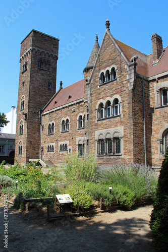 neogothic mansion (palais dobrée) in nantes (france) 