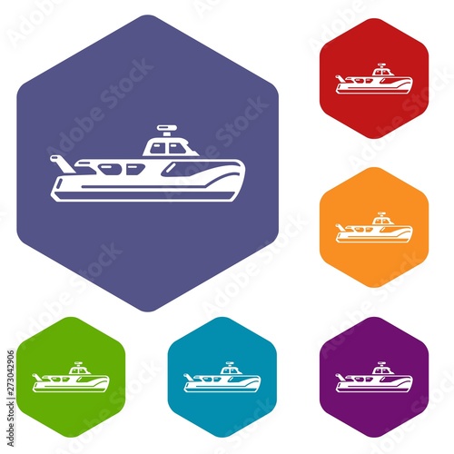 Boat icon. Simple illustration of boat vector icon for web