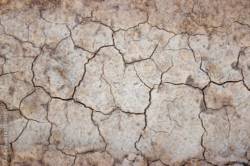 texture of cracks in dry ground