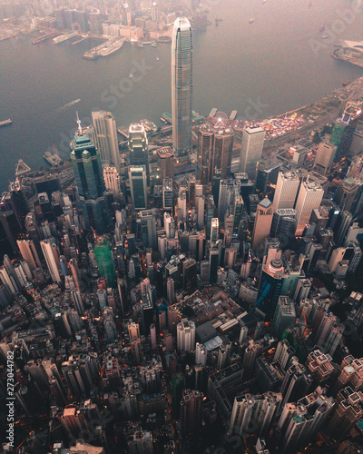 Hong Kong skyscraper drone