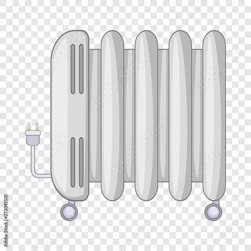 Electric heater icon. Cartoon illustration of electric heater vector icon for web