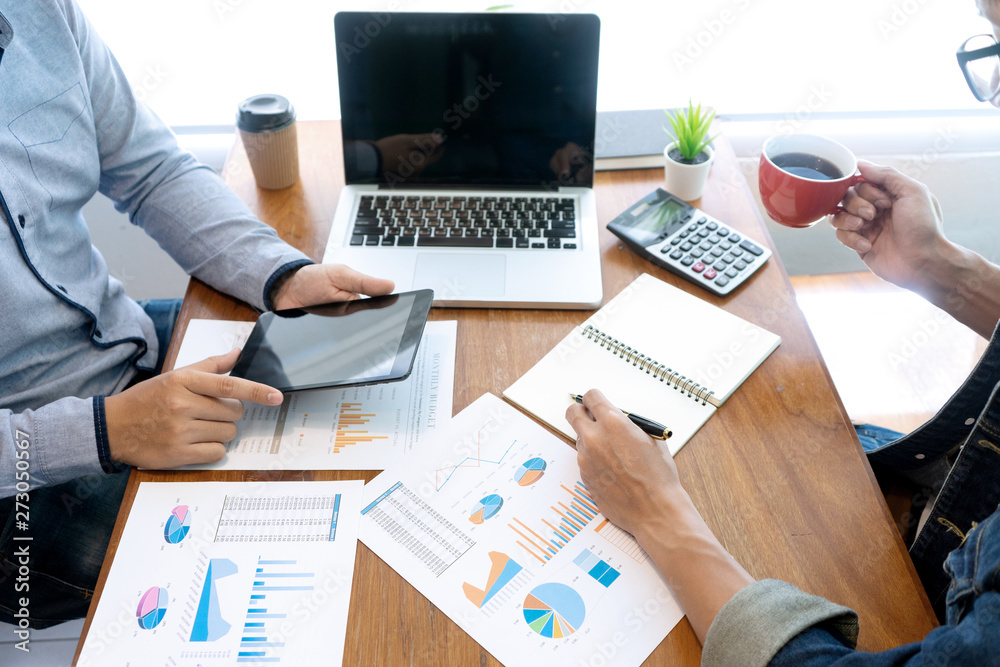 businessman work with friend businessman work with friend