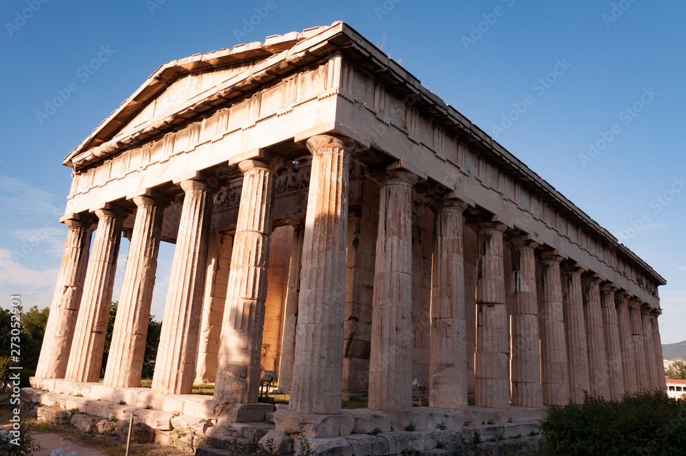 Temple of Herphaesus in the Ancient Agora - Athens, Greece