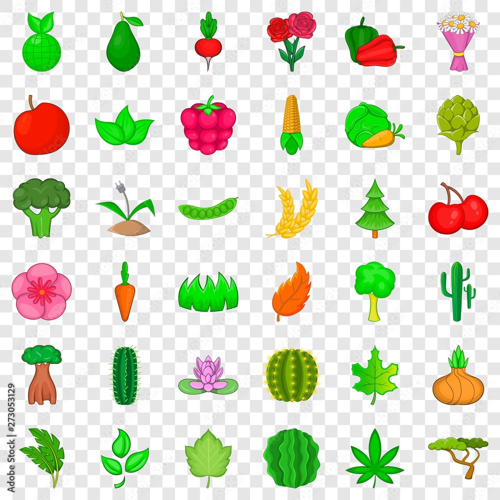 Environment icons set. Cartoon style of 36 environment vector icons for web for any design Environment icons set. Cartoon style of 36 environment vector icons for web for any design