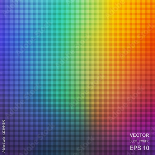 Colorful Square Rainbow Abstract Background.