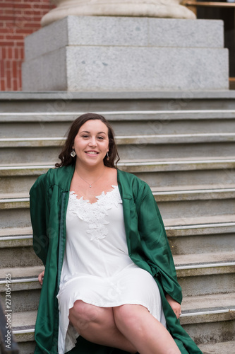 University of Oregon Graduate on Campus in Eugene