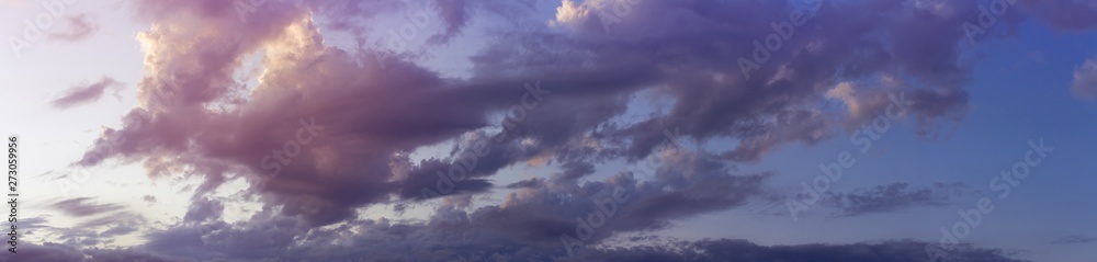 beautiful nefo pronounced clouds / panoramic photo