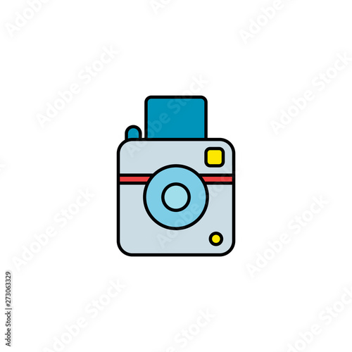 Camera vector icon sign symbol