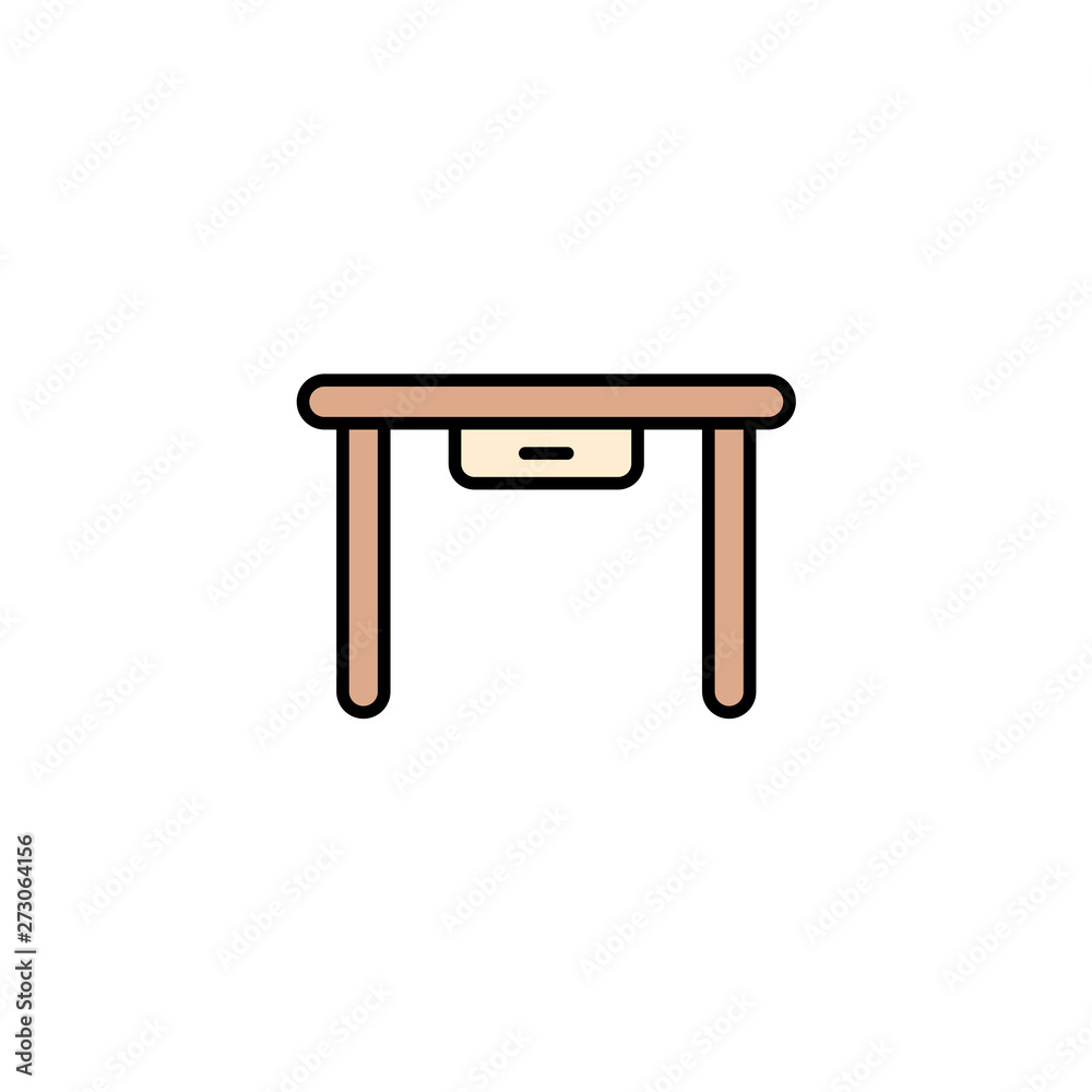 Desk vector icon sign symbol Desk vector icon sign symbol