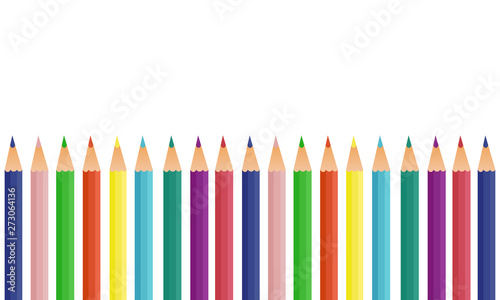 banner vector multicolored pencils 