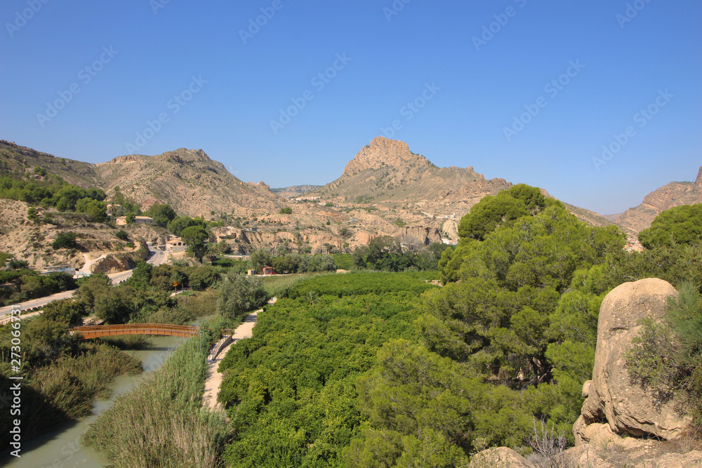 Paseo Río Segura en Ojós, Murcia, España