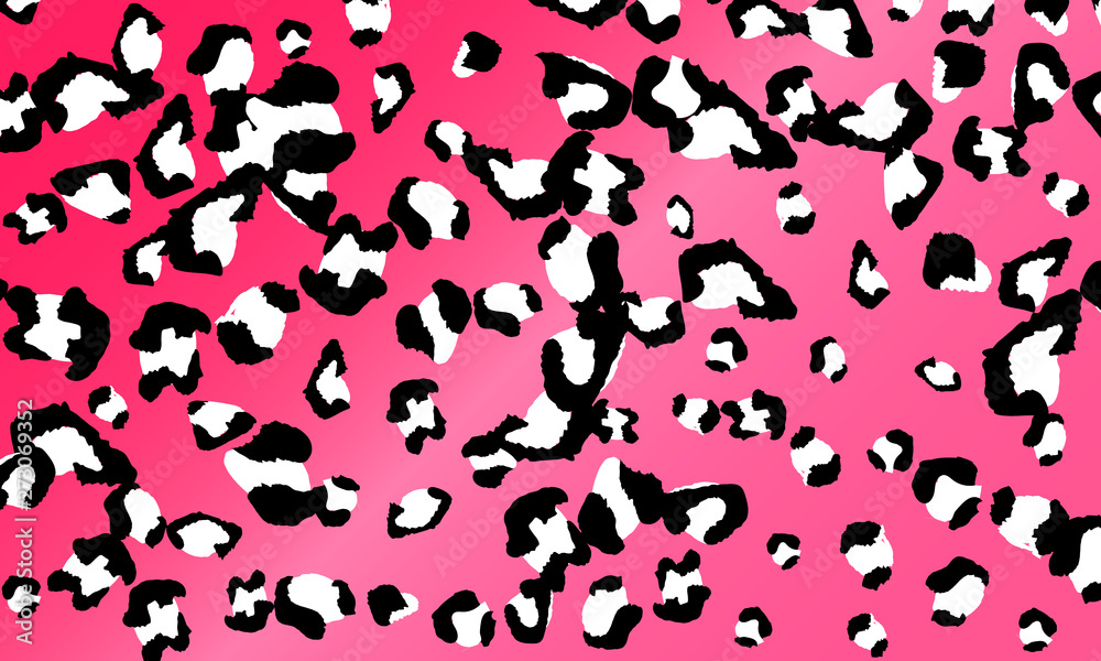 Pink leopard print design. Animal skin pattern.